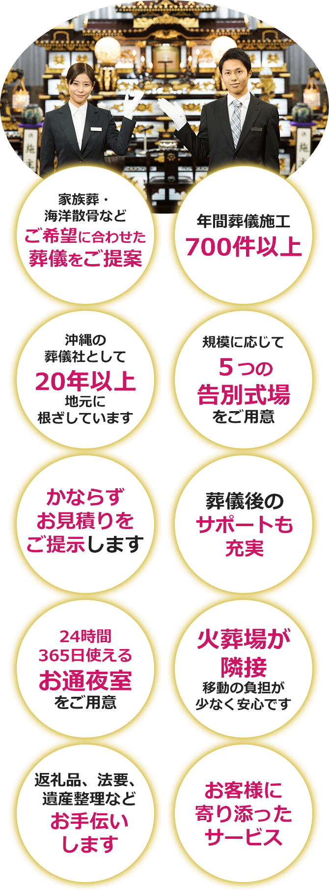 いなんせ会館が選ばれるわけ